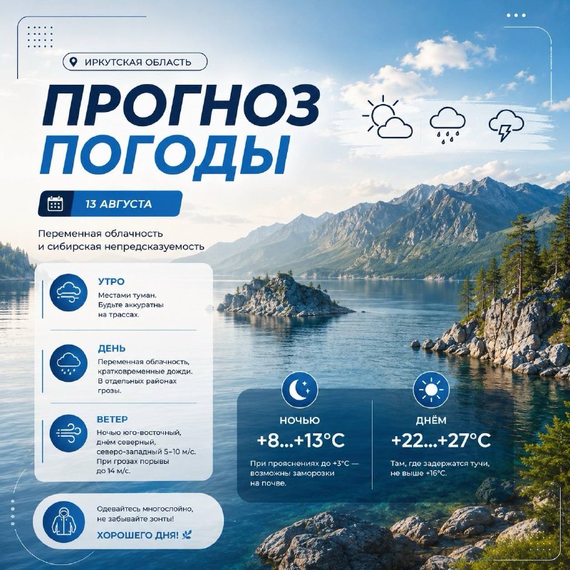 Контрастный четверг: готовим и зонты, и солнцезащитные очки