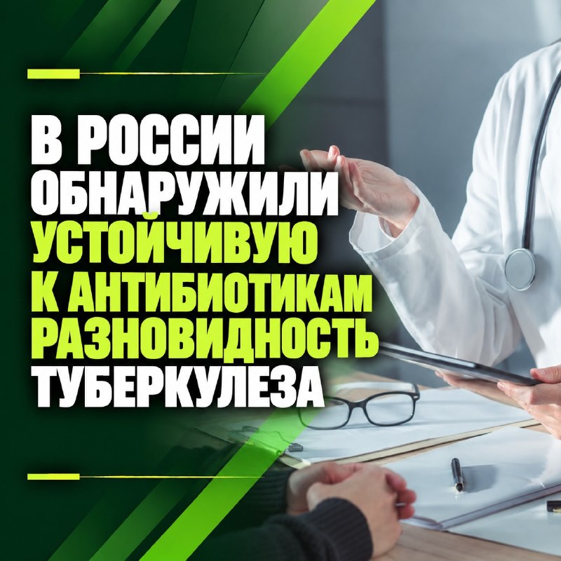 В России обнаружили устойчивую к антибиотикам разновидность туберкулеза