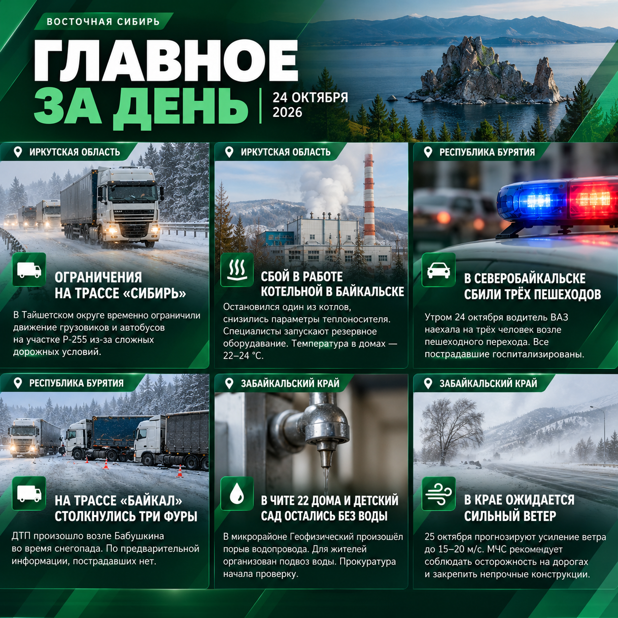 📰 ГЛАВНОЕ ЗА ДЕНЬ | 24 ОКТЯБРЯ