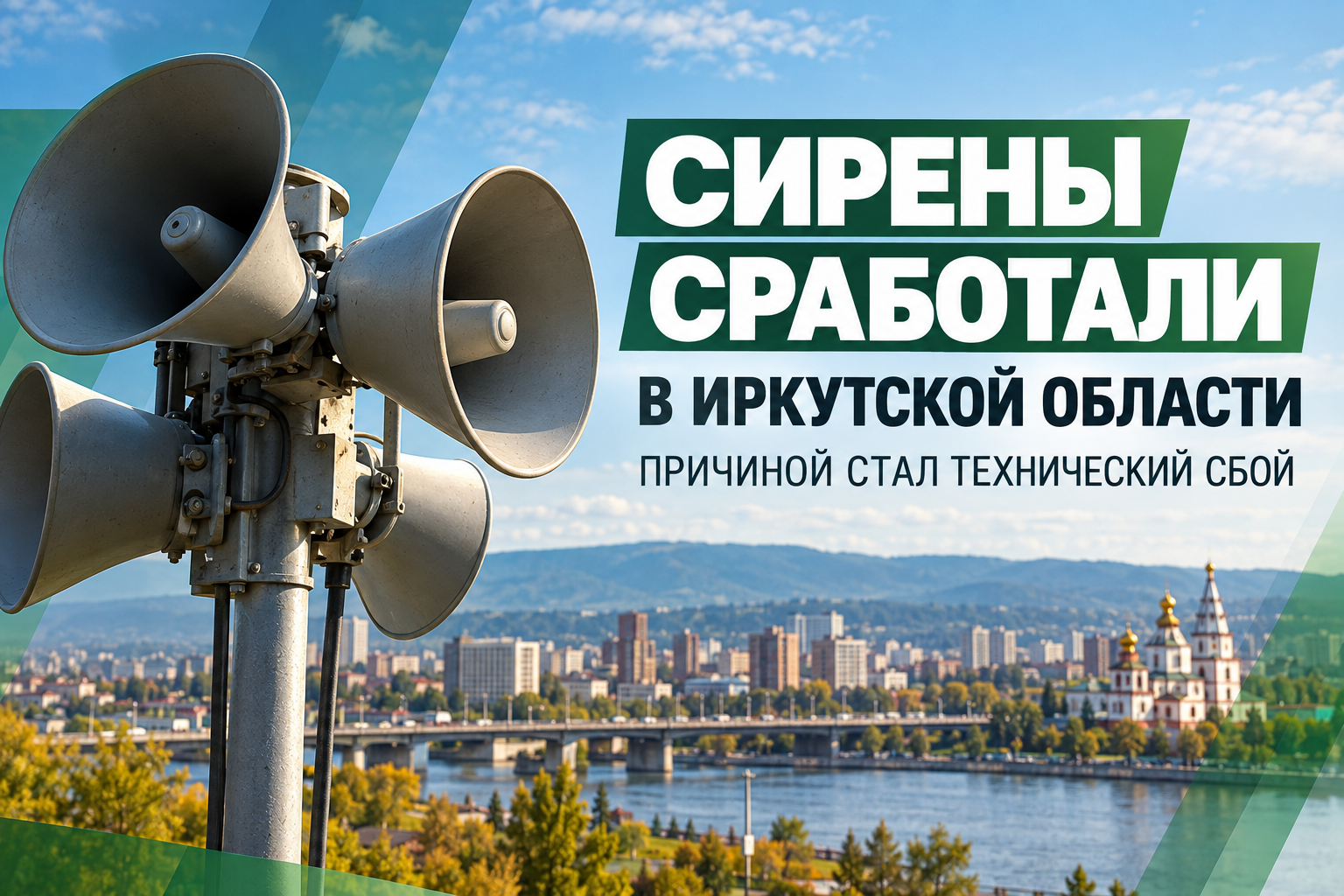 🚨 Сирены сработали в Иркутской области из-за технического сбоя
