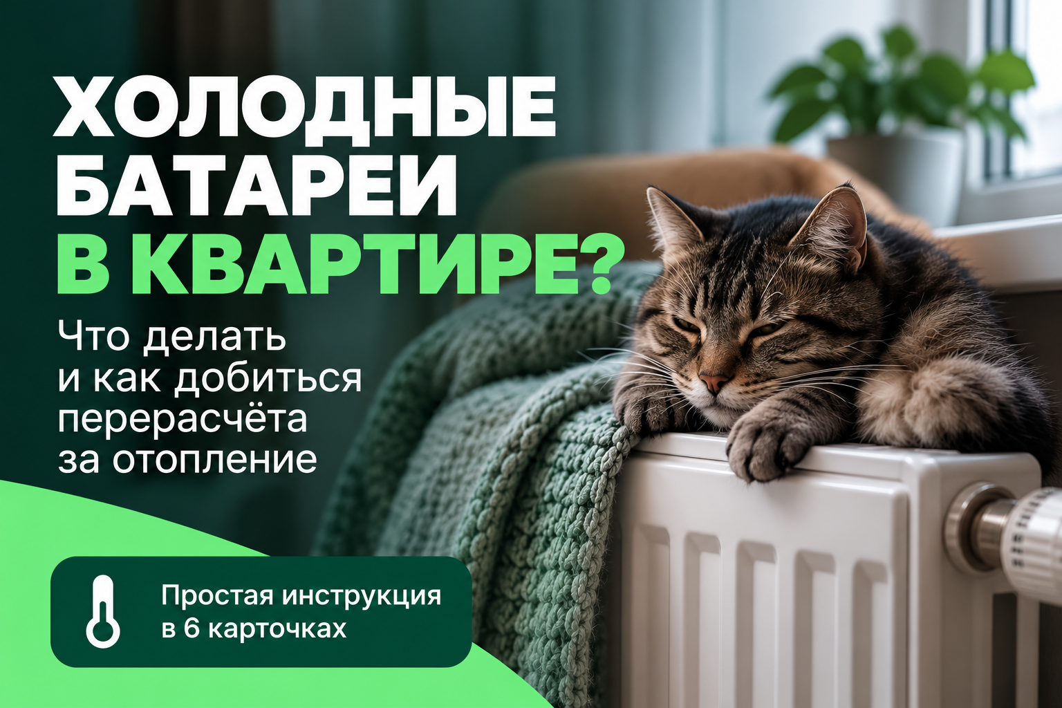 🏠 Холодные батареи, а счета за отопление приходят? Рассказываем, что делать